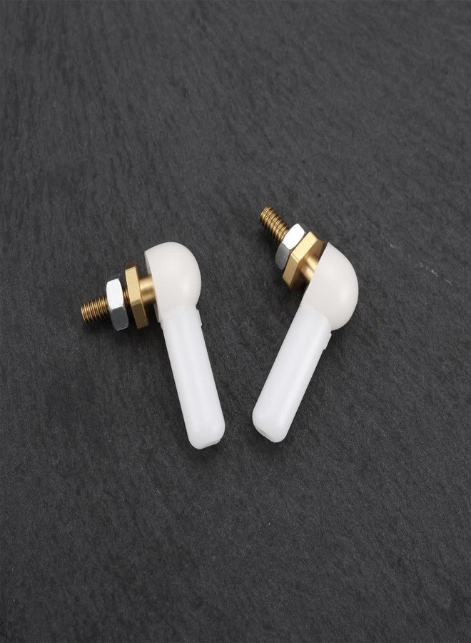 Briny River 10Pcs M2x16mm Ball Head Holder Tie Rod End Joint for RC Car Boat, White - Image 5